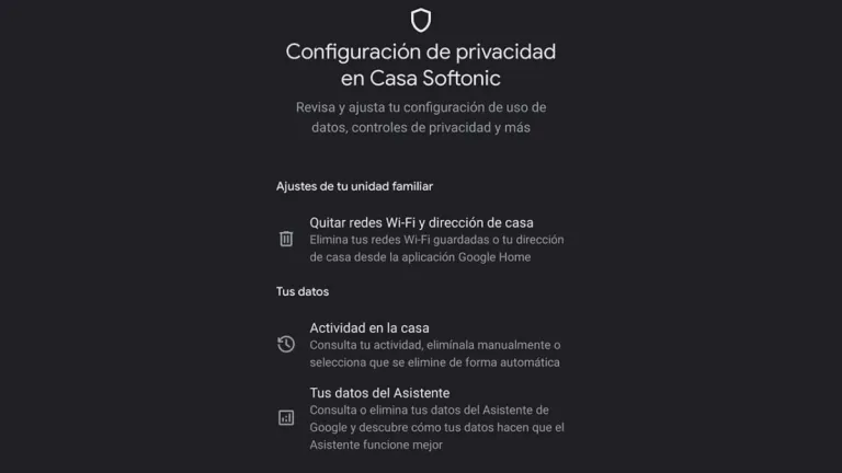 La aplicación de Google Home se actualiza con ajustes de privacidad