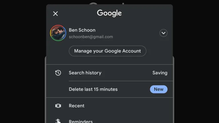 Ahora puedes borrar fácilmente tus últimos 15 minutos de historial con Google