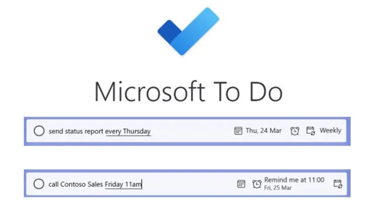 Microsoft To Do incorpora sistema de reconocimiento de fechas de vencimiento y recordatorios