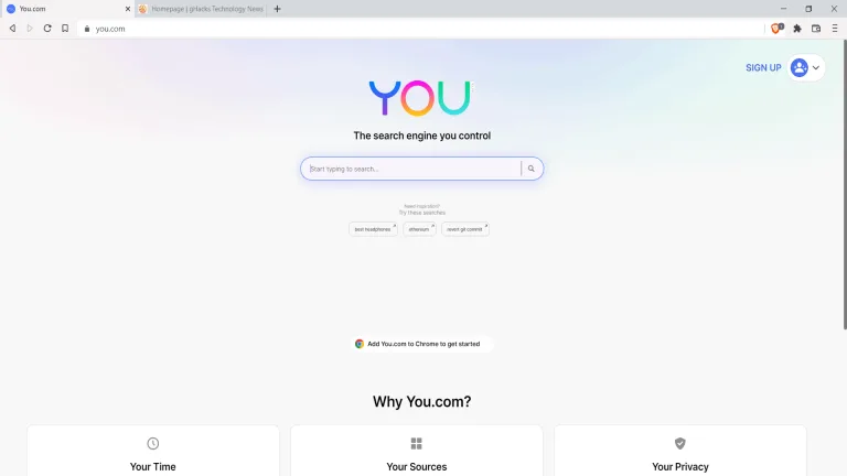 Un vistazo rápido al nuevo motor de búsqueda You.com