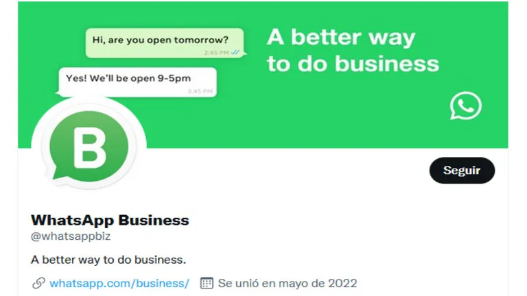 WhatsApp lanza una nueva cuenta de Twitter para Business