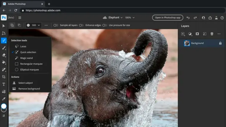Adobe Photoshop tendrá una versión web gratuita