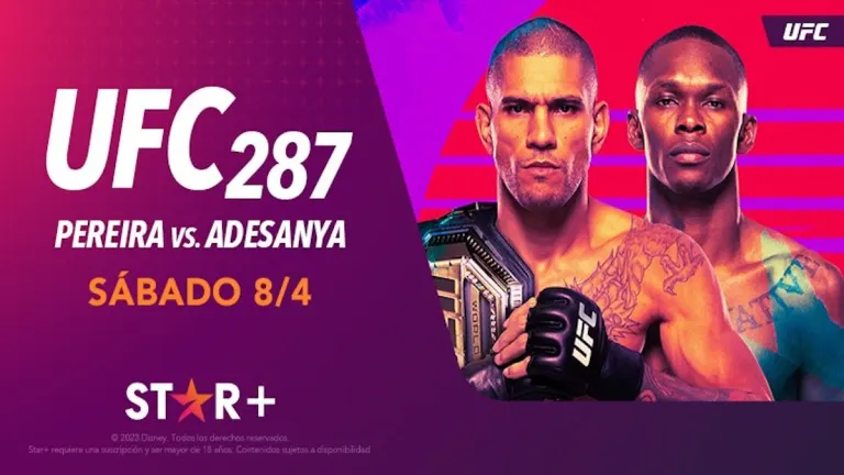 UFC 287: Pereira vs. Adesanya 2 en vivo en Star+