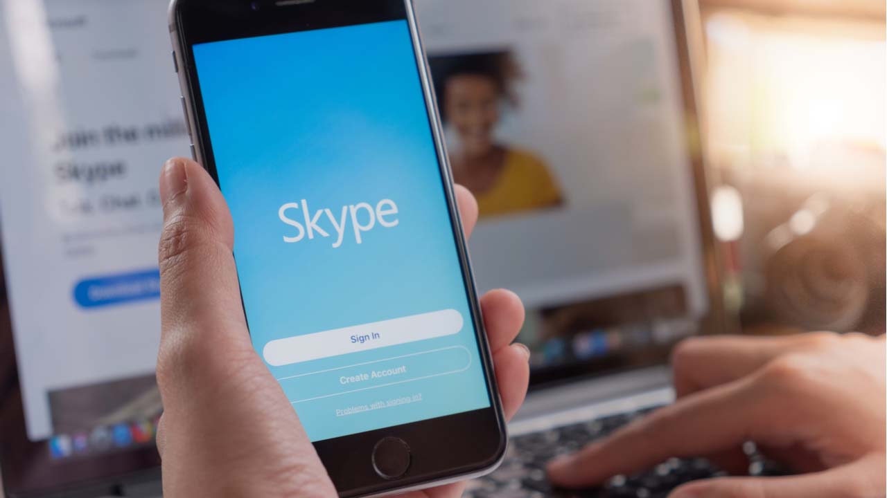 Skype screen sharing now …