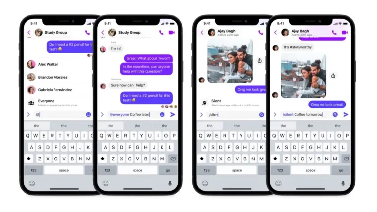 You can now type shortcut commands on Messenger