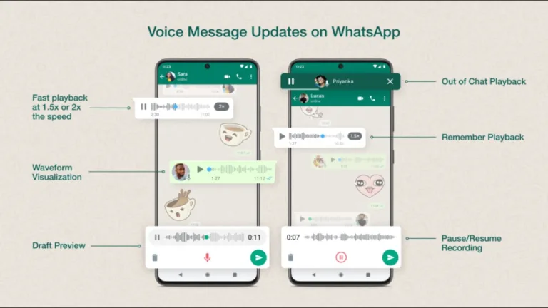 WhatsApp is soon getting new voice message features