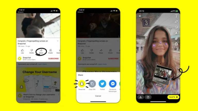 You can now share YouTube videos directly on Snapchat
