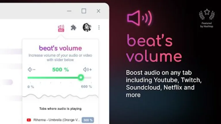 Enhance the sound with Volume Booster Chrome extension in 4 steps