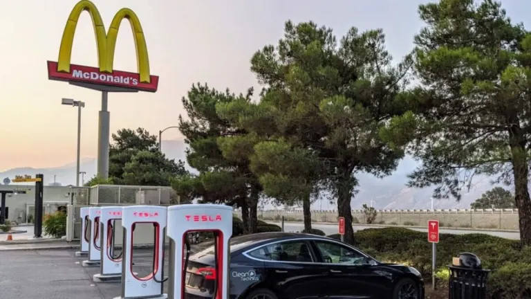 This is what happens when you have a Tesla and go to McDonald’s