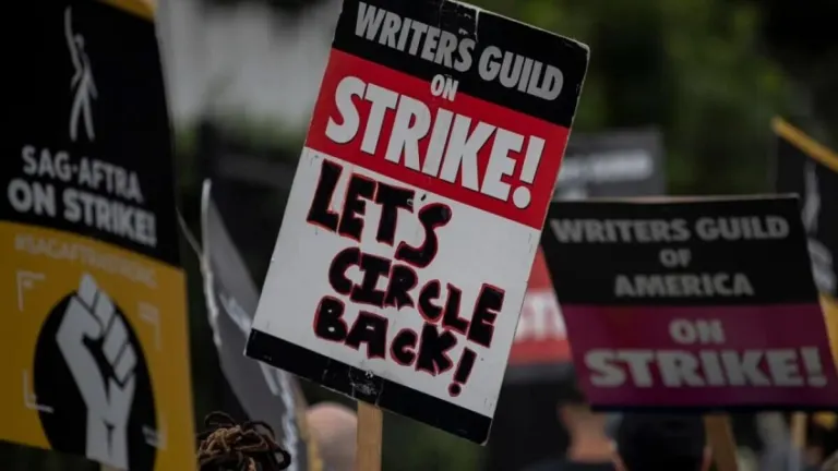 Image of article: The writers’ strike comes…