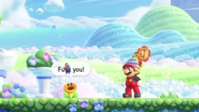 Super Mario Bros Wonder” had a flower that said “F***.” Nintendo has taken action