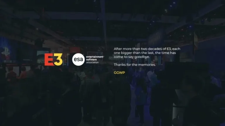 And two decades later, it says goodbye: the E3 has died