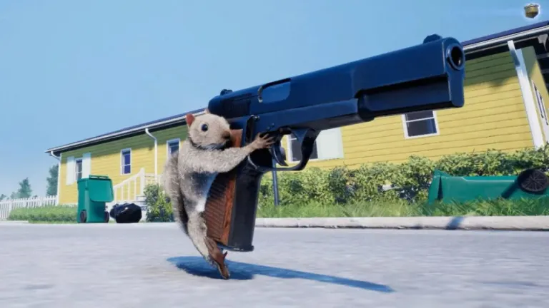 This game allows you to be a squirrel with guns