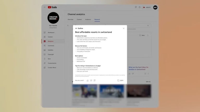 This new experimental feature of YouTube allows creators to generate video ideas thanks to Gemini