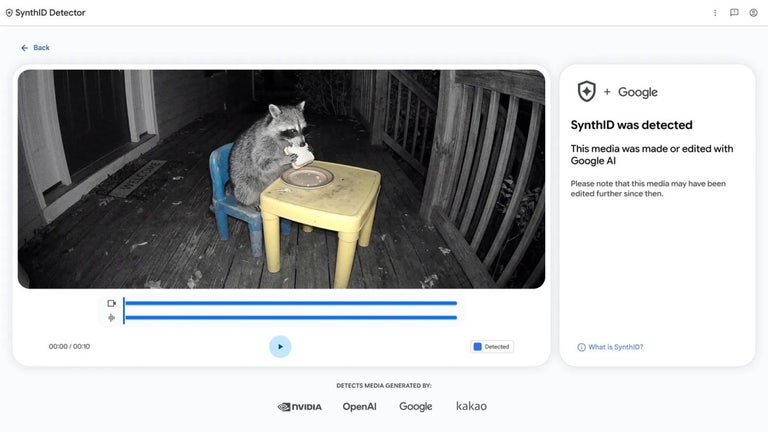 Google’s SynthID Detector…