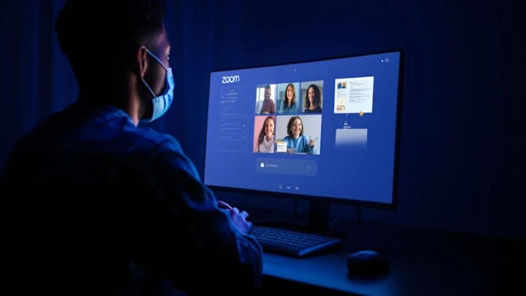 Une conversation sur Zoom…