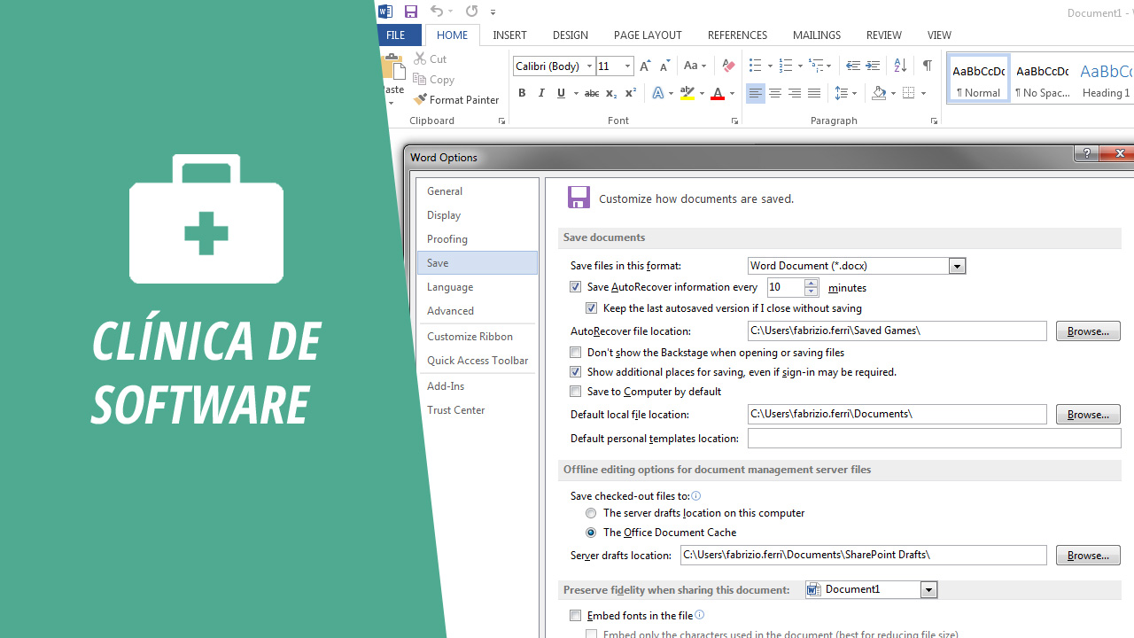 He perdido un archivo de …