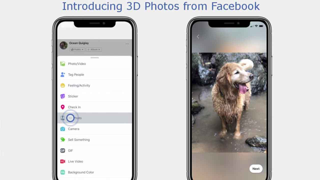 La función de Fotos en 3D…