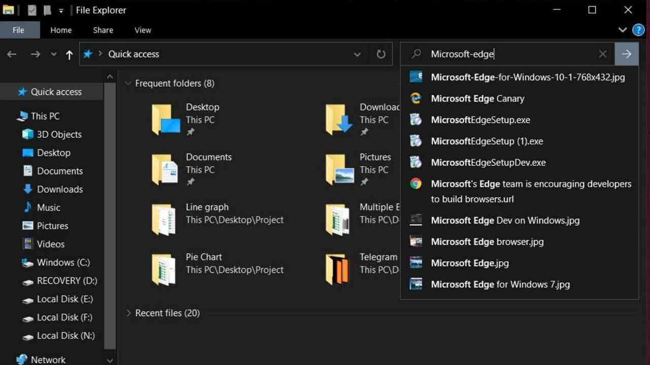 El Explorador de Archivos…