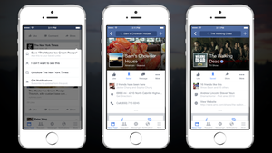 Image of article: You can now save Facebook…