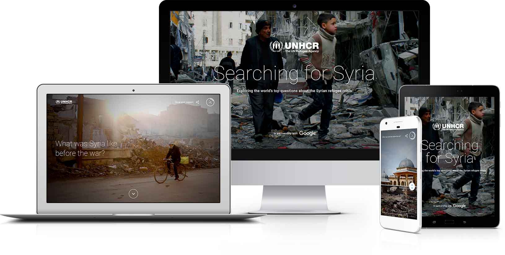 Image of article: Google and the UNHCR Team…