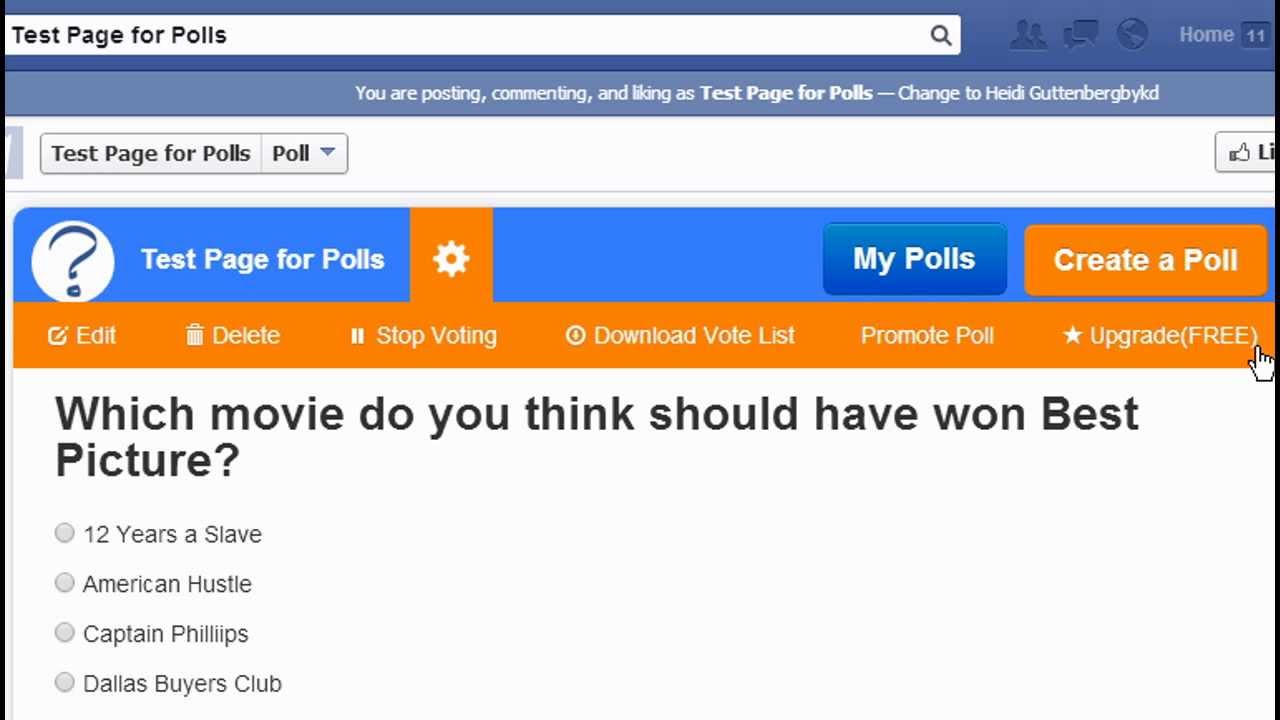 How to set up a poll on F…