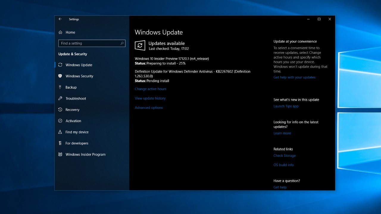 Do NOT install the Window…