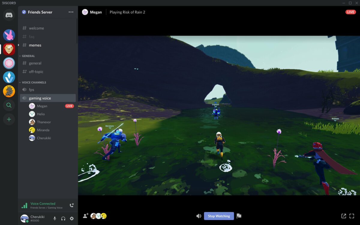 How to stream to Discord …