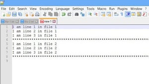 How to use Automerge on NotePad++