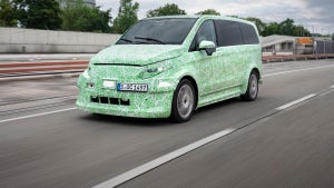 Mercedes has an electric van that is already being tested on the road