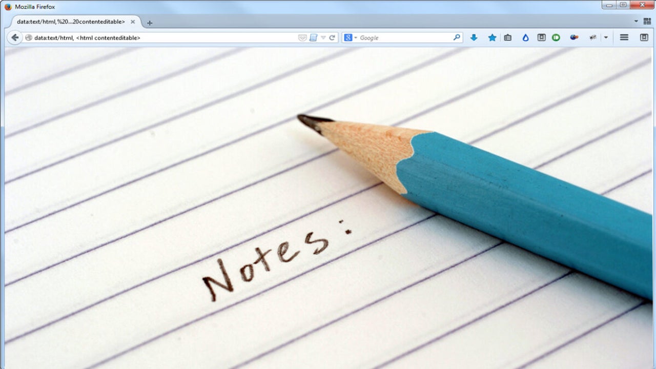 Firefox, Chrome: używaj przeglądarki jako notatnika
