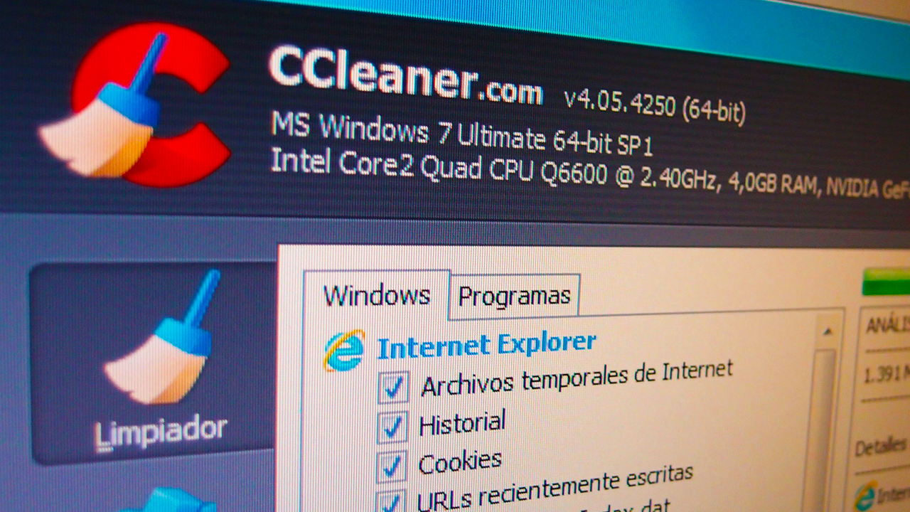 CCleaner, tu PC limpio y rápido con un clic