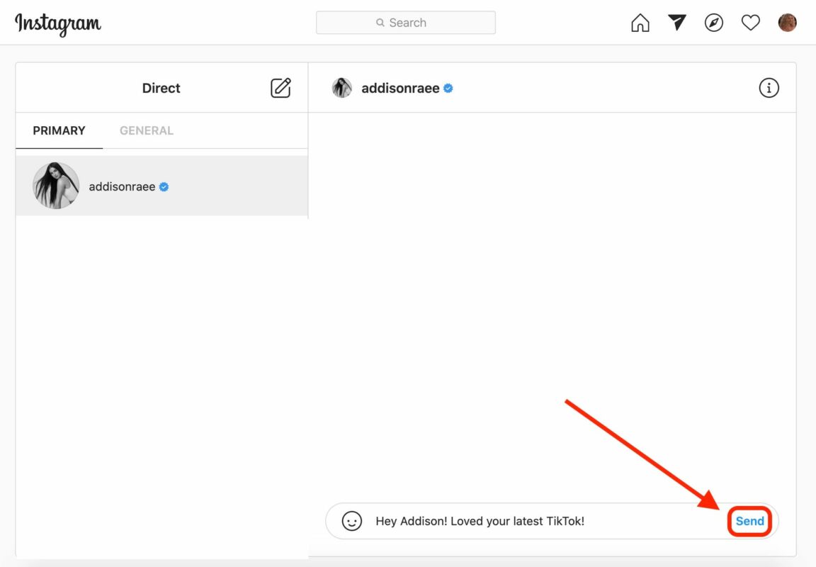 Cómo enviar y recibir mensajes de Instagram Direct desde tu PC