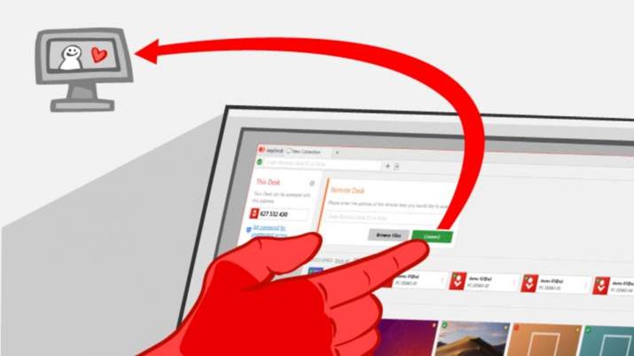 Atajos y ayudas de AnyDesk
