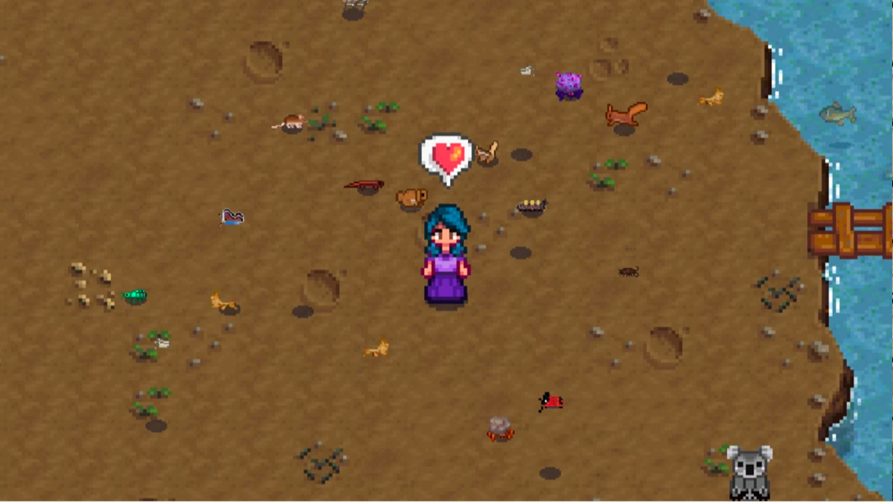 Este nuevo mod de Stardew Valley incluye 36 animales salvajes