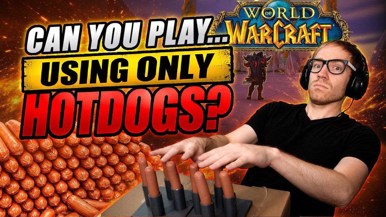 Es posible jugar a World of Warcraft con salchichas, aunque no sea la manera óptima de hacerlo