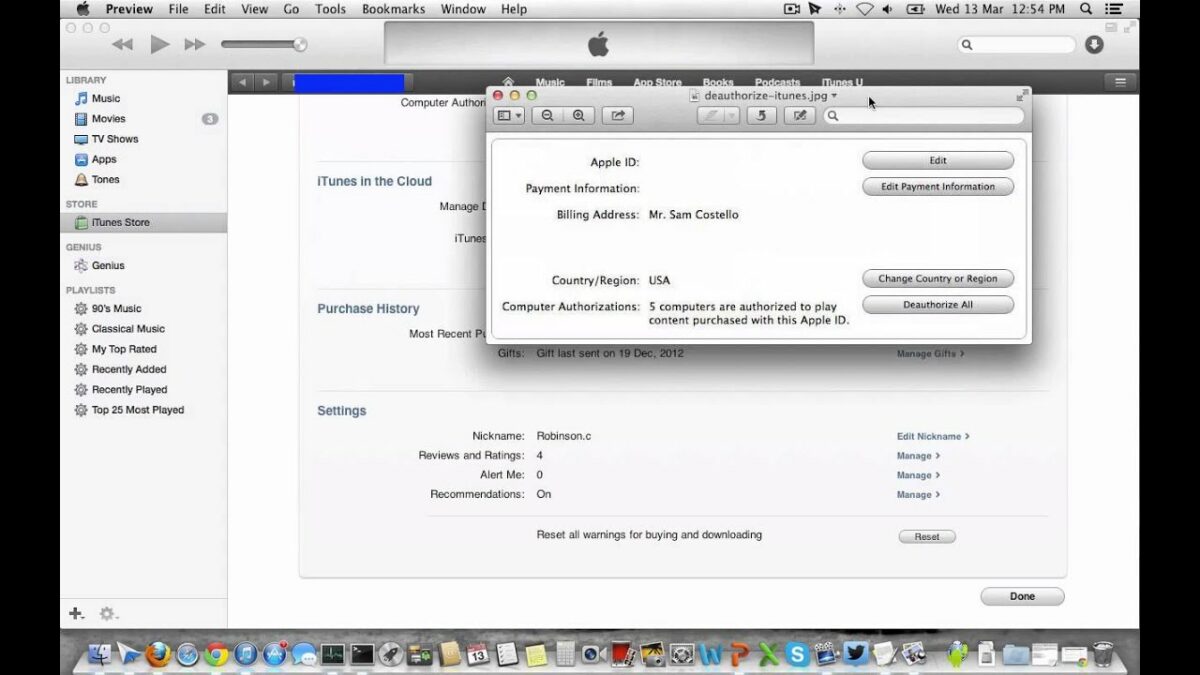 How to: Deauthorize all computers in iTunes