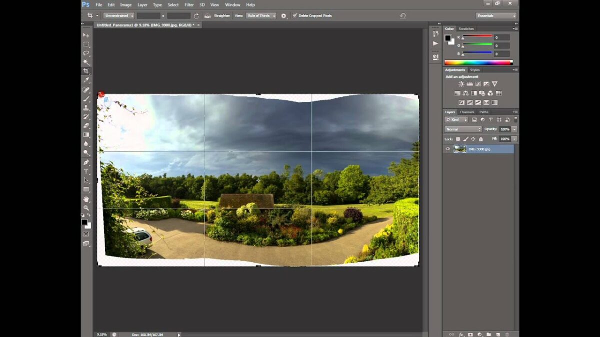 How to Create panoramic photos in Adobe Photoshop