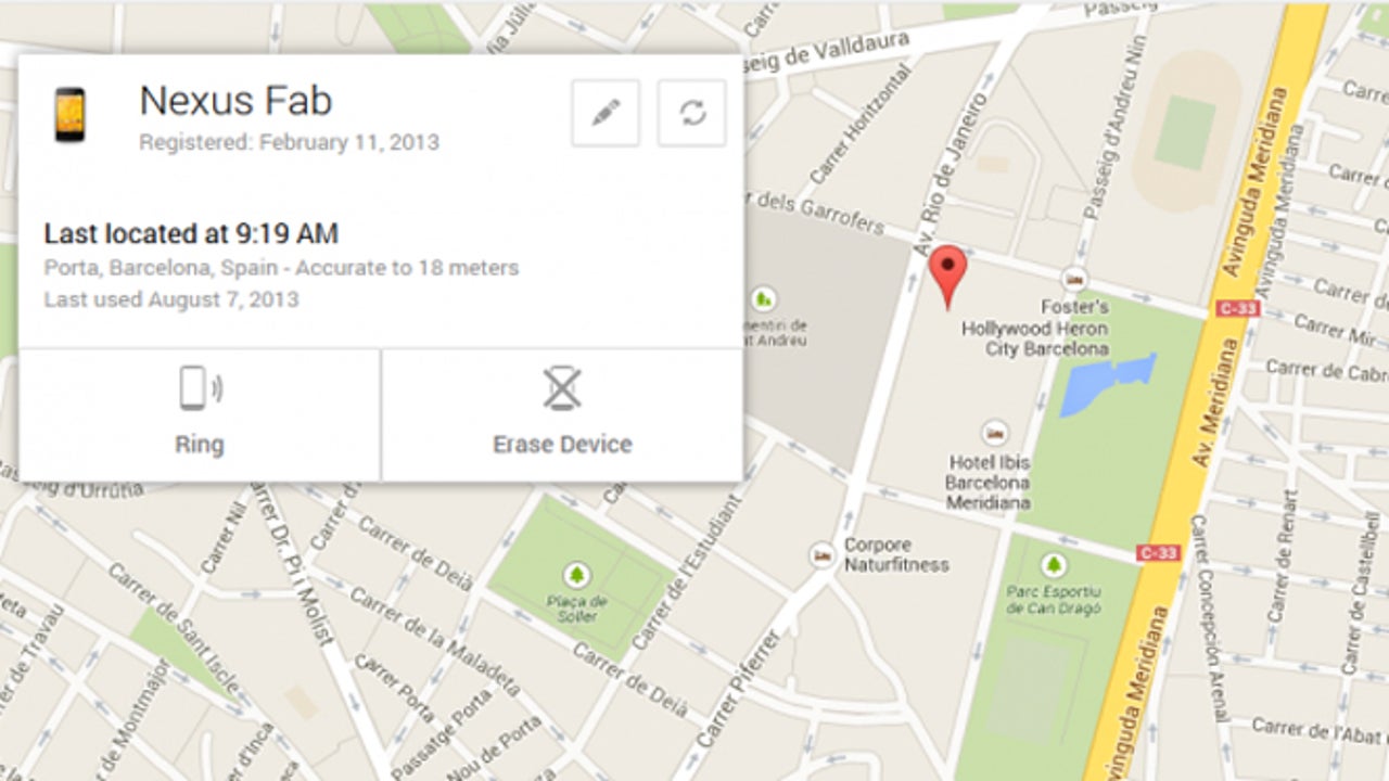 Use Android Device Manager to locate your device
