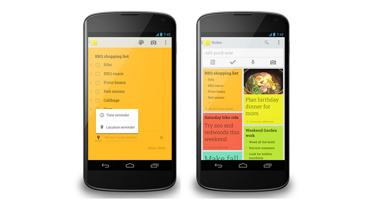 Google Keep note-taking app finally gets reminders
