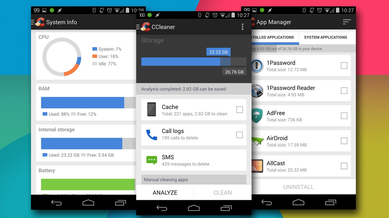 CCleaner beta for Android restores space on your device