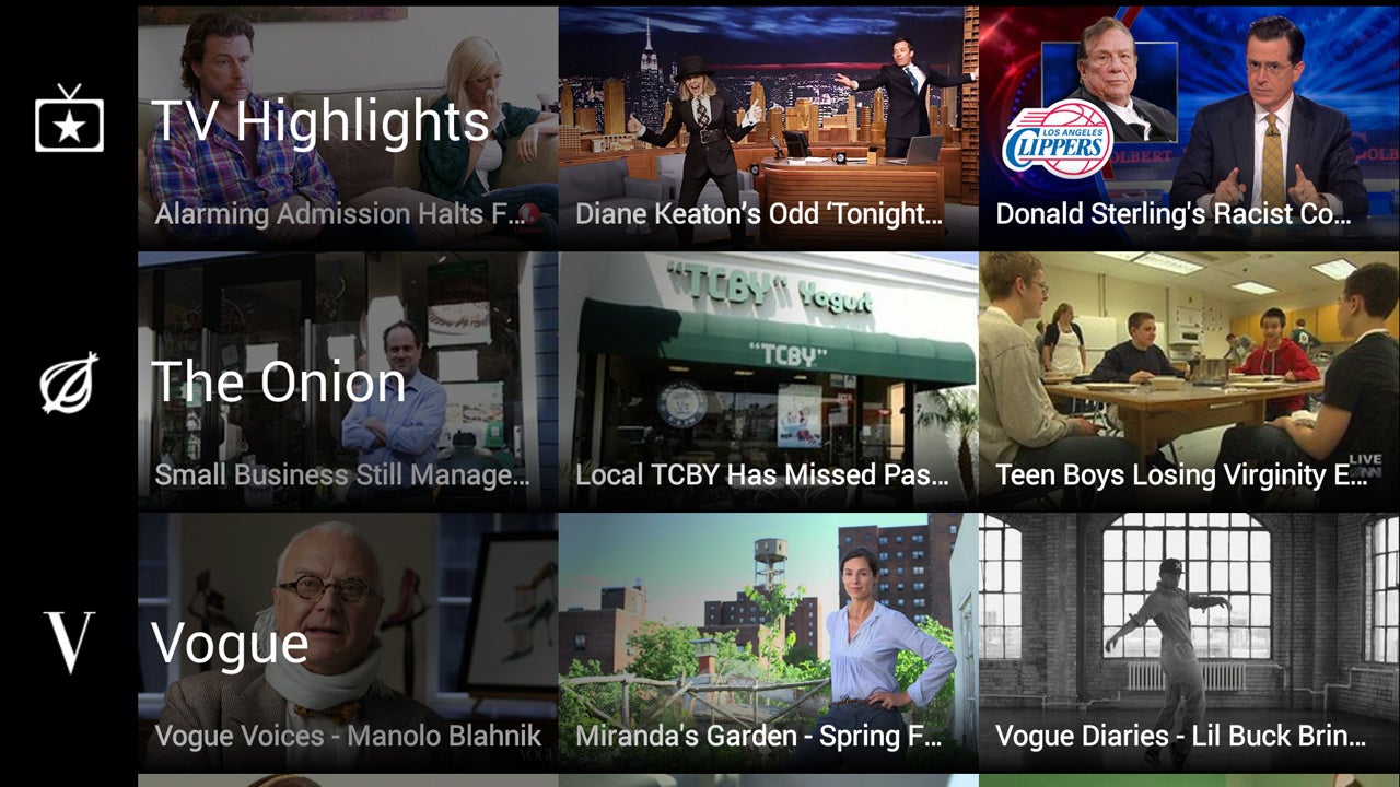 Watch short video clips with Yahoo Screen for Android