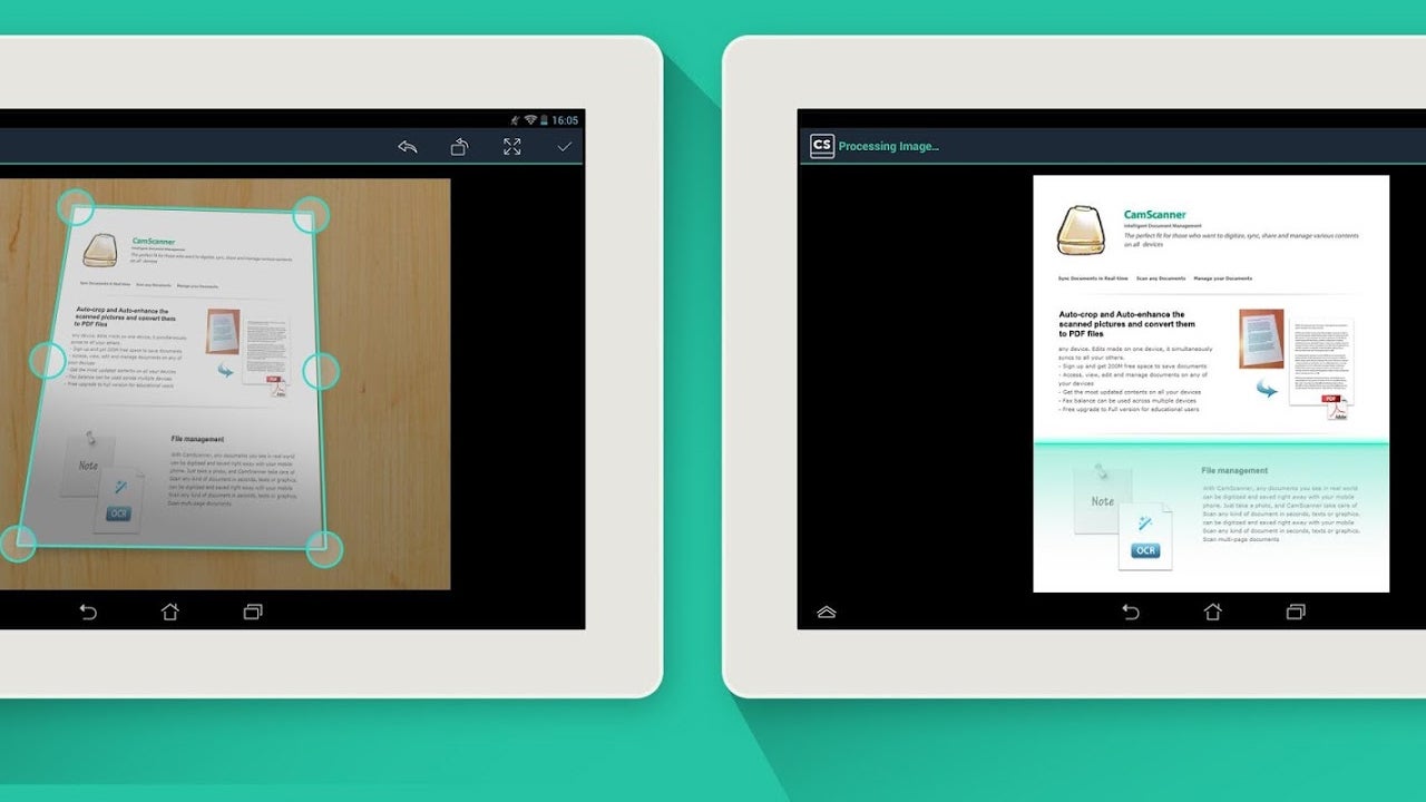 Scan documents with CamScanner