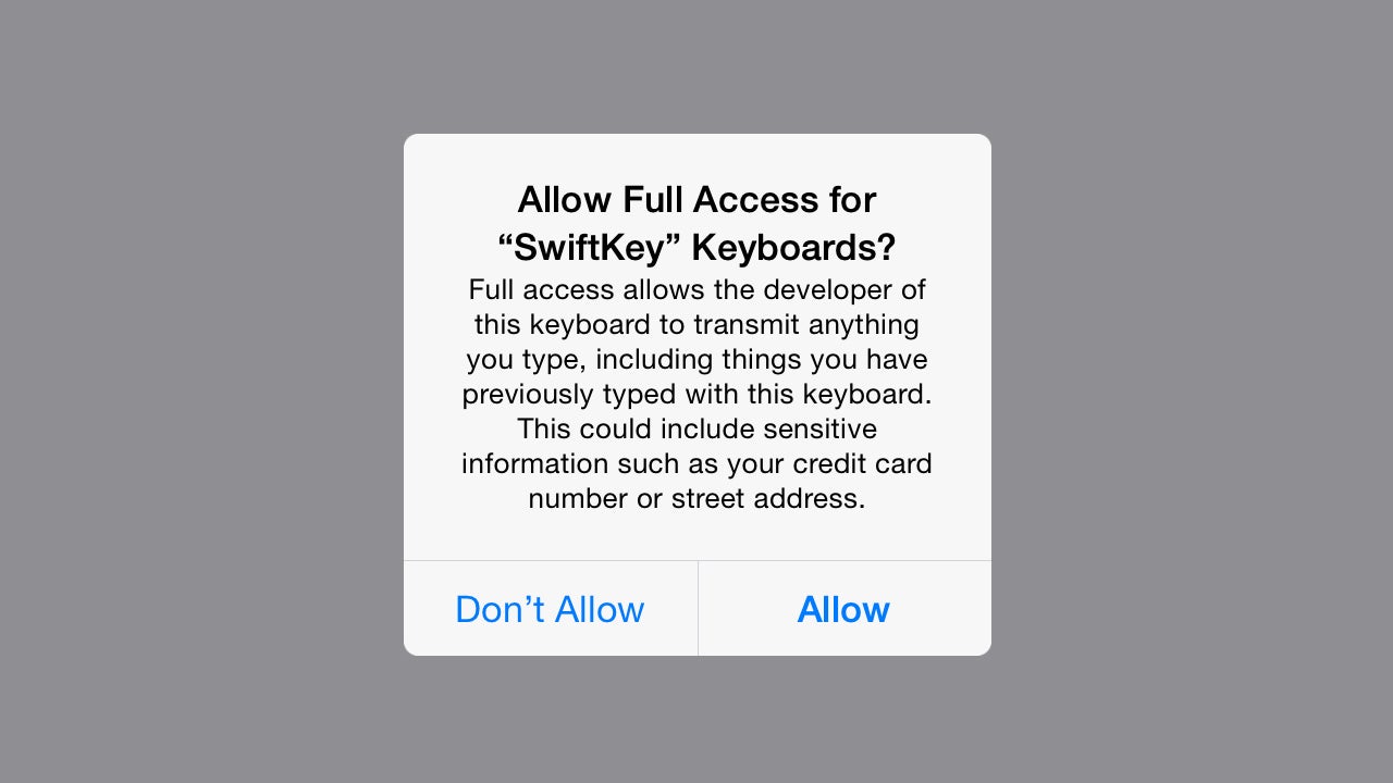 Why does a keyboard app need ‘Full Access’ to my iPhone?