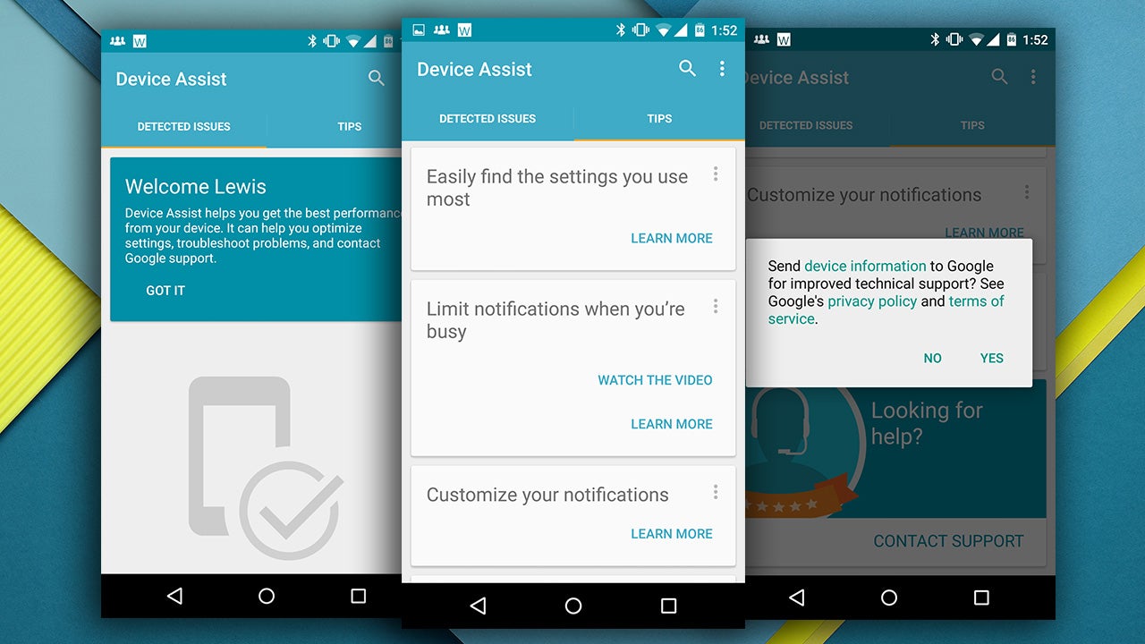 Android Help Assistant Google Device Assist app teaches you and helps you fix your Android ...