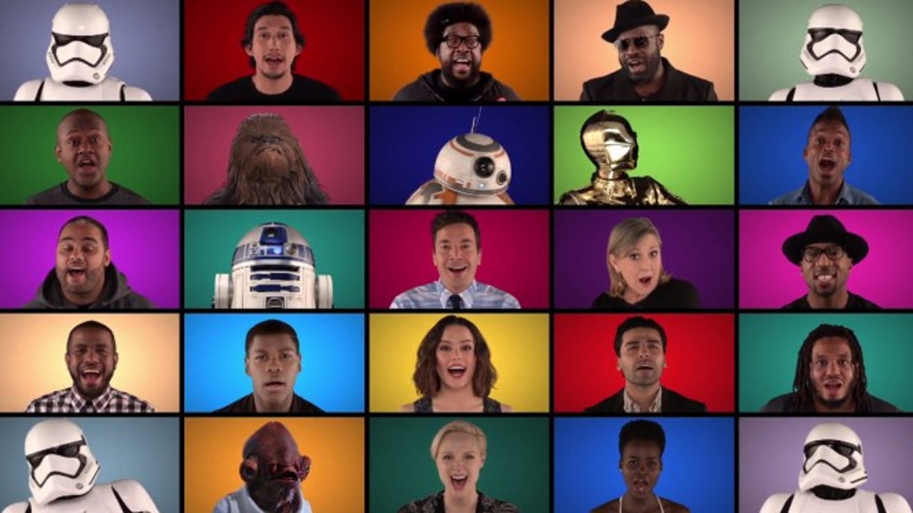 Star Wars 7: The awesome video uniting the main characters….singing!