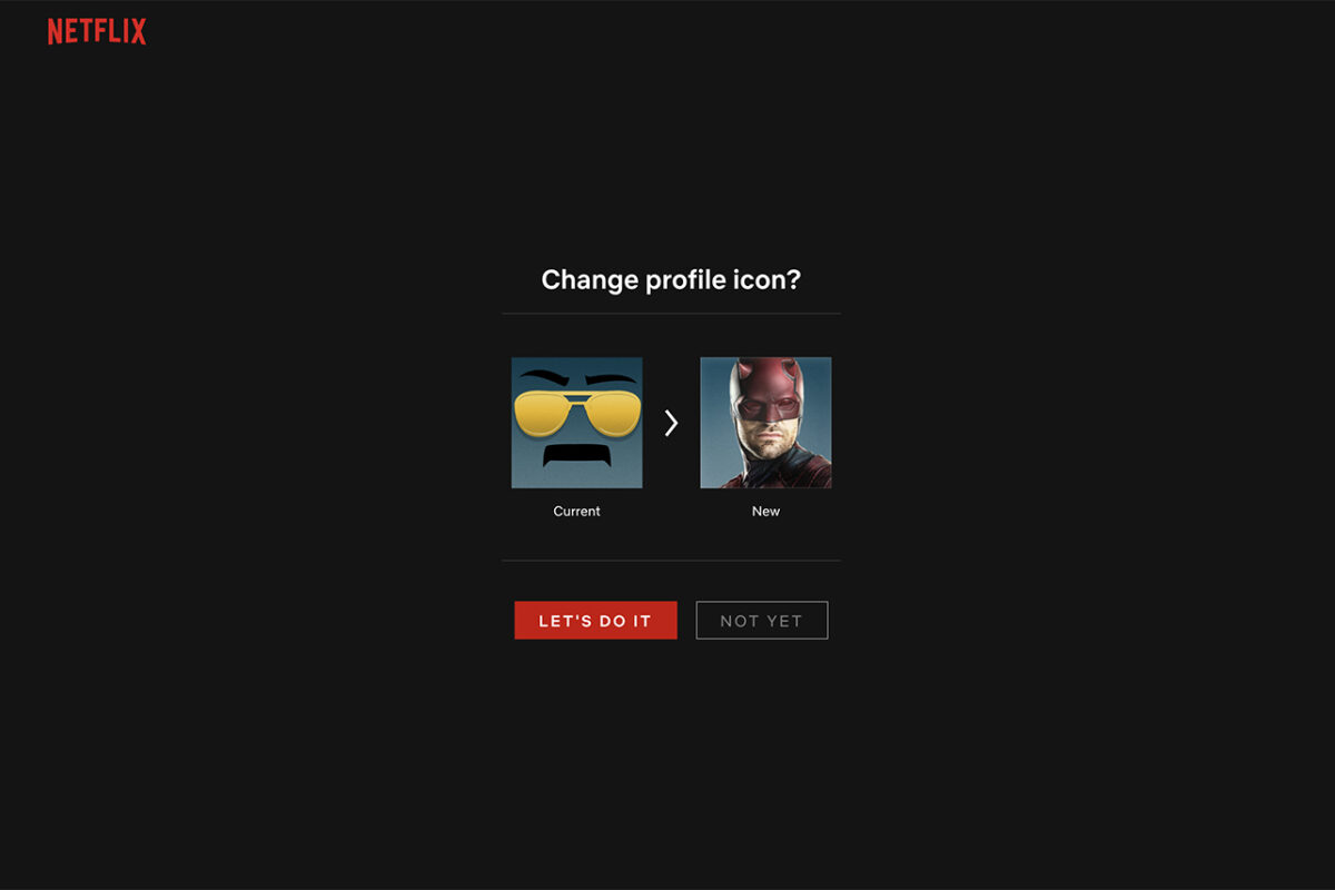 How to change your Netflix avatar