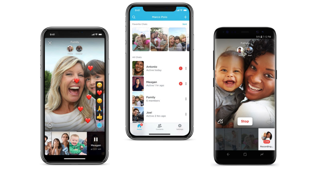 Video chat with Marco Polo App