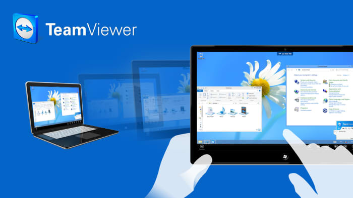 Sharing desktops with TeamViewer