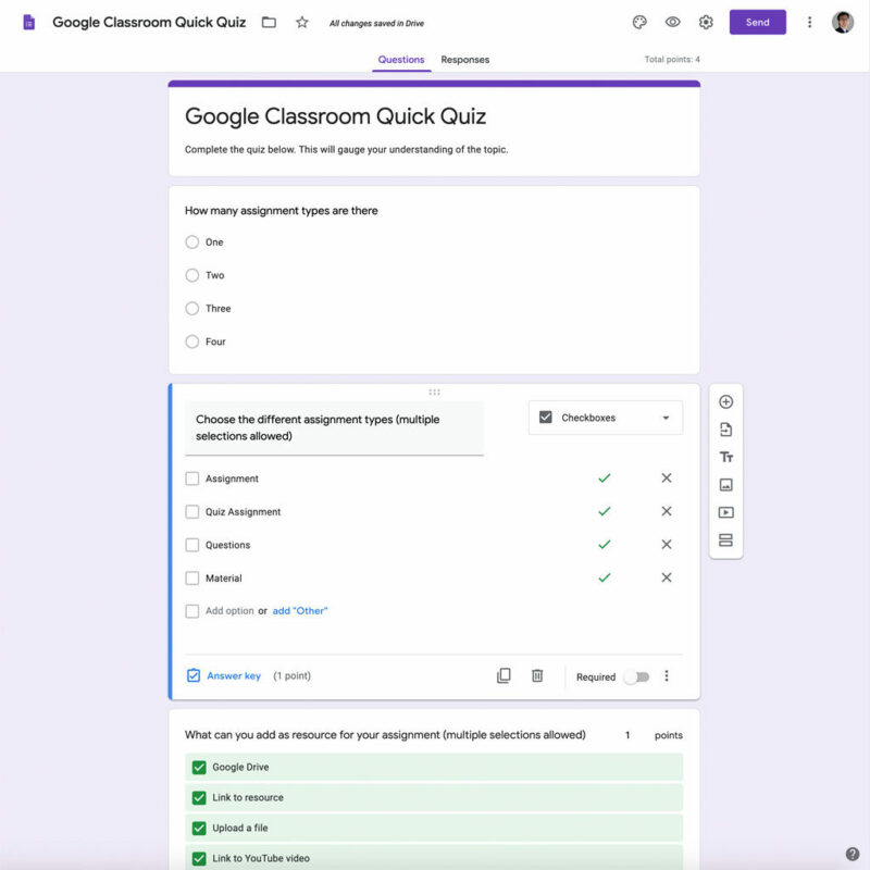 How to Make a Quiz on Google Classroom